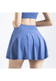 Mini Ruffled Flounce Lined Circle Tennis Skirt