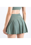 Mini Ruffled Flounce Lined Circle Tennis Skirt