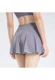 Mini Ruffled Flounce Lined Circle Tennis Skirt