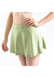 Mini Ruffled Flounce Lined Circle Tennis Skirt