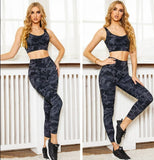 Tie-Dye Sports Bra & Leggings Two Piece Workout Set