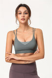 Double Strap Adjustable Clasp Sports Bra