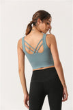 Criss Cross Back Straps Active Bra Tank