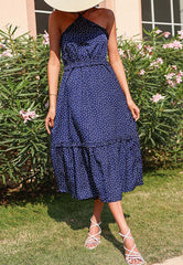 Neckholderkleid mit Polka Dots