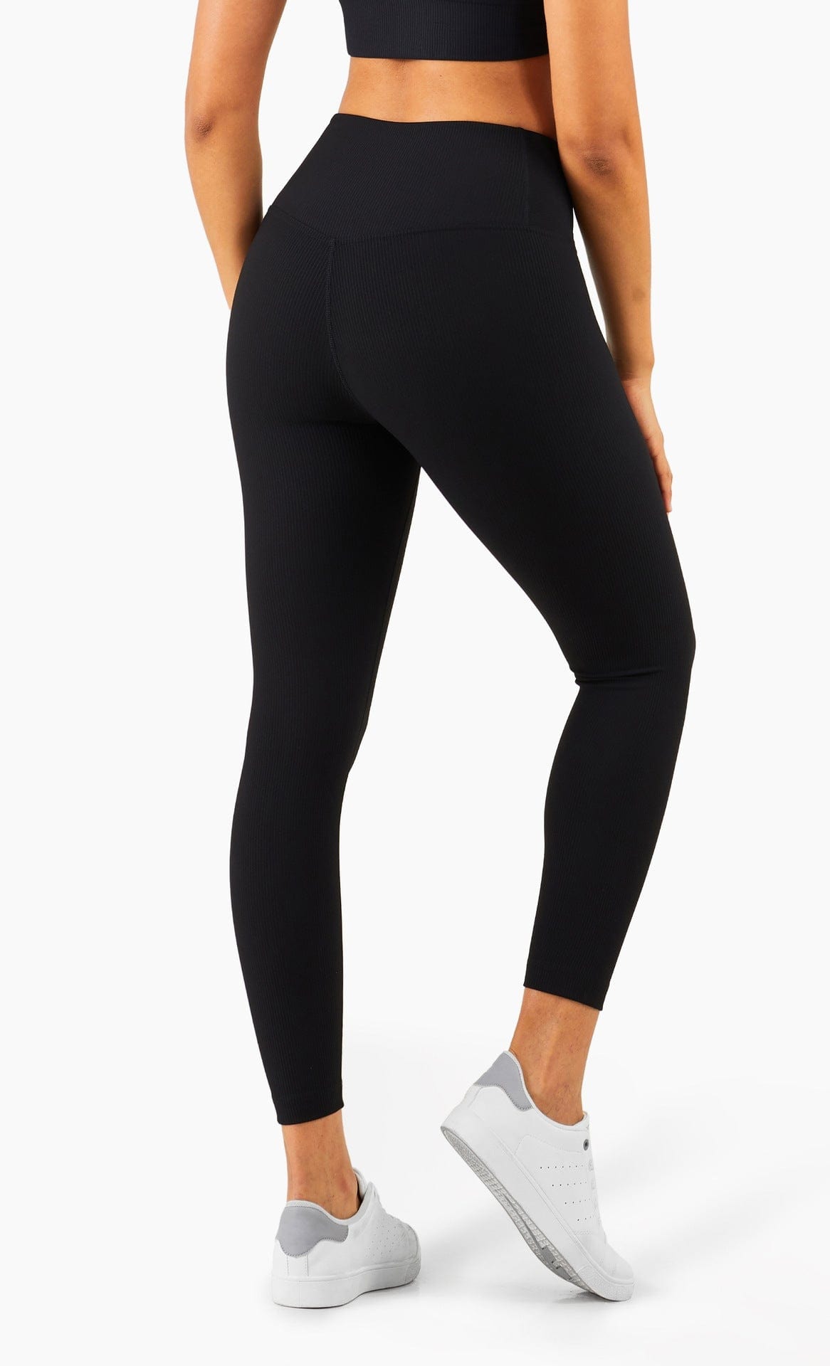 Leggings cortos de tiro alto con textura suave y mantecosa