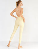 Crisscross Back Halter Jumpsuit