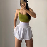 High Waisted Lined Active Shorts