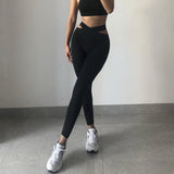 Cross V Waist Leggings