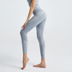 Leggings mit unregelmäßigem Muster und hoher Taille