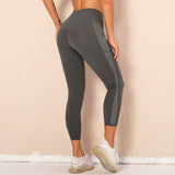 Mid Rise Mesh Paneling Leggings