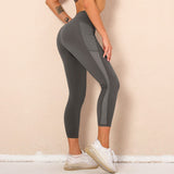 Mid Rise Mesh Paneling Leggings