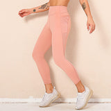 Mid Rise Mesh Paneling Leggings