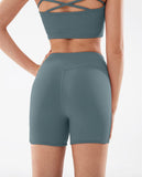 Criss Cross Slits Active Shorts