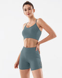 Criss Cross Slits Active Shorts