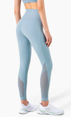 Leggings mit Netzeinsätzen und hohem Bund