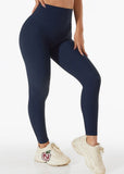 Ribbed High Rise Contouring Lifting Fitness Leggings