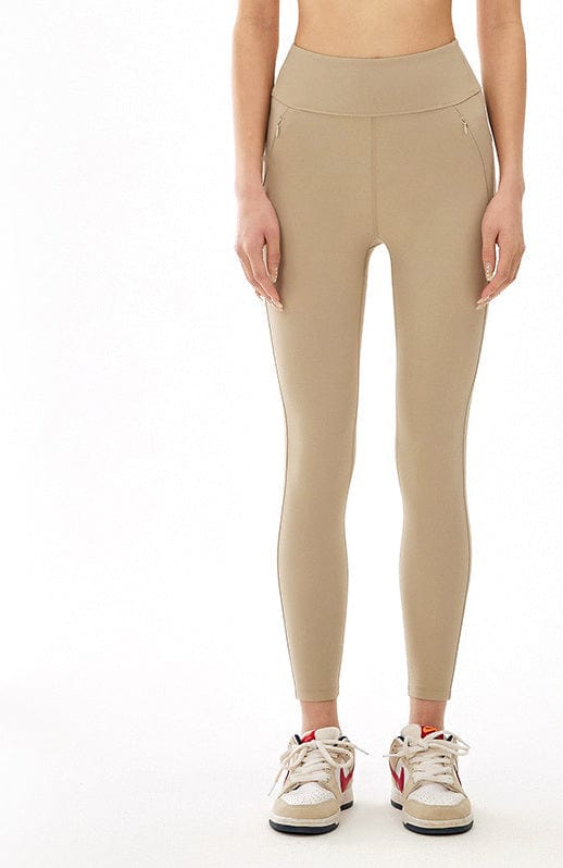 Leggings mit hoher Taille und Reißverschlüssen