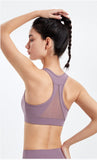 Racerback Mesh Paneling Sports Bra