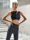 Two Toned Asymmetrical Sports Bra