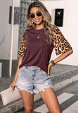 Contrast Two Tone Basic T-Shirt