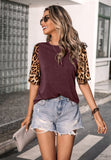 Contrast Two Tone Basic T-Shirt