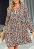 Multicolor Floral Print Dress