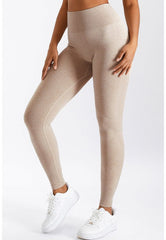 Glatte High Rise 7/8-Leggings