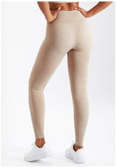 Glatte High Rise 7/8-Leggings