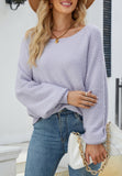 Fuzzy Texture Raglan Sweater
