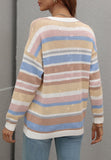 Vintage Striped Drop Shoulder Sweater