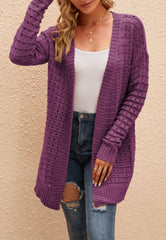 Strickjacke mit Lochdetail 