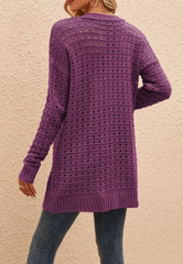 Strickjacke mit Lochdetail 