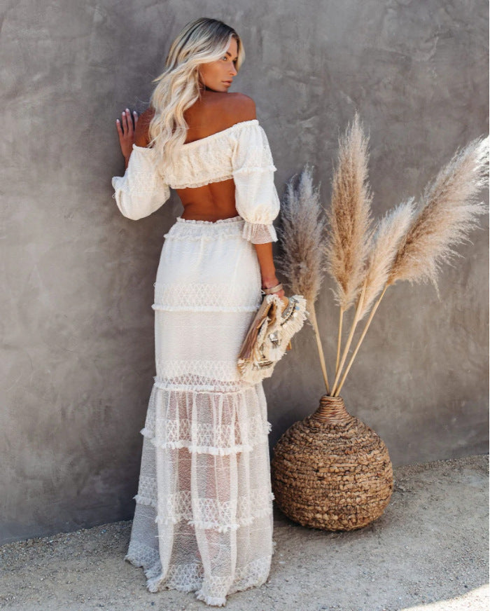 Seychelles Smocked Tiered Maxi Dress Seychelles Smocked Tiered Maxi Dress
