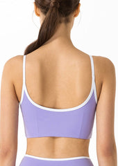 Longline Contrast Sports Bra