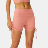 Soft Fitness Shorts with Adjustable Drawstrings