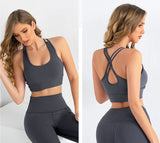 Crossing Back Straps Fitness Sports Bra