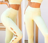 High Waist Flare Pants with Hollowed Out Designs