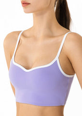 Longline Contrast Sports Bra