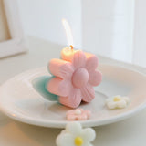 Flower Shaped Pastel Candle