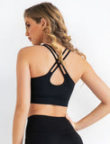 Crossing Back Straps Fitness Sports Bra