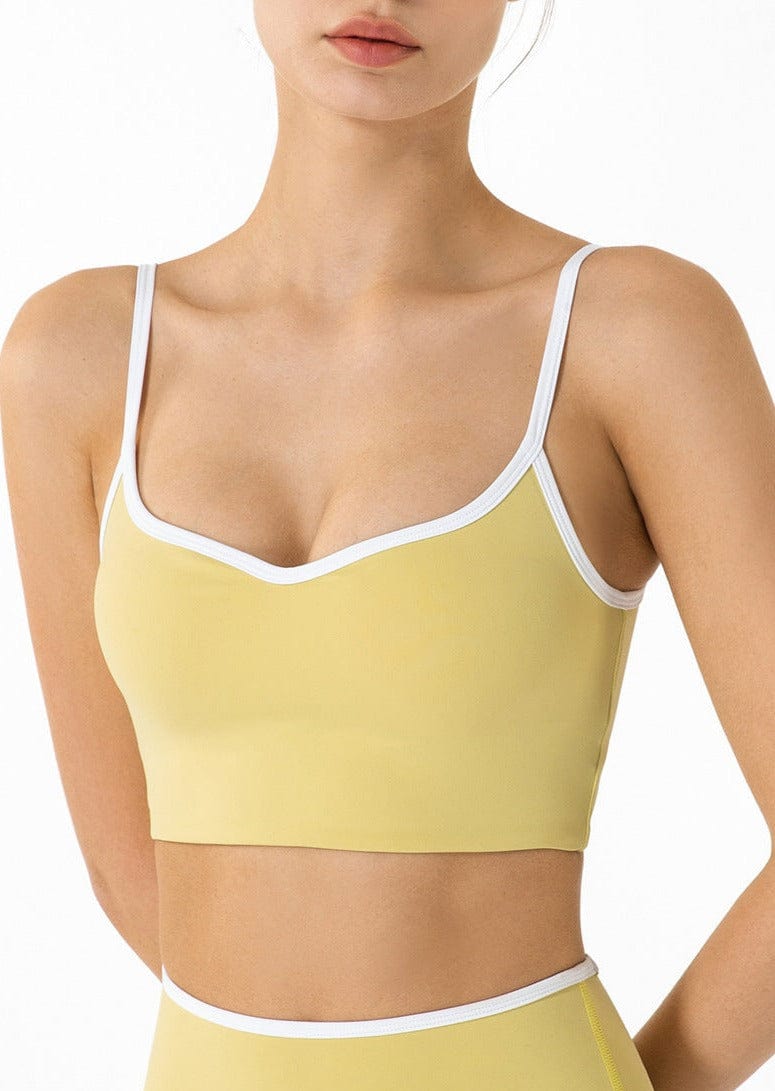 Longline Contrast Sports Bra