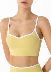 Longline Contrast Sports Bra