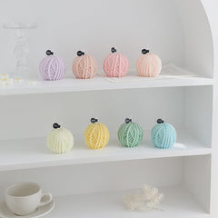 Yarn Ball Decorative Candle
