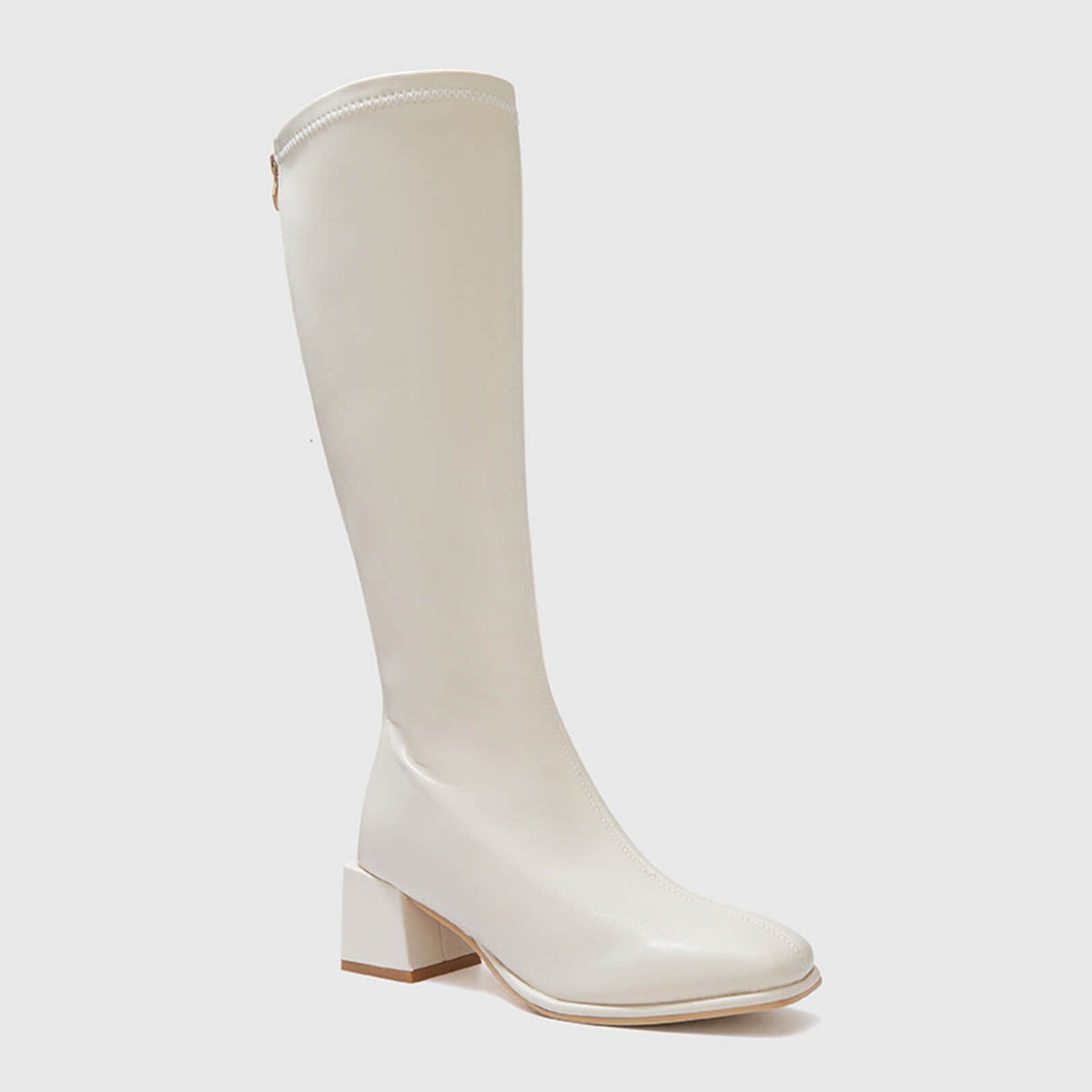 Botas altas de montar con tacón de bloque 