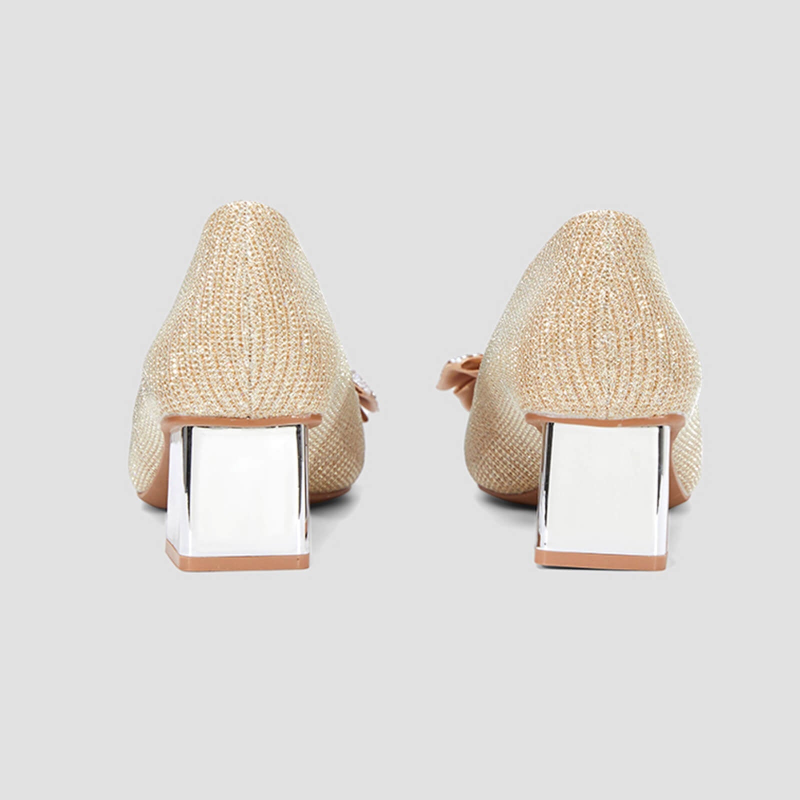 Zapatos de tacón de bloque para fiesta de noche 