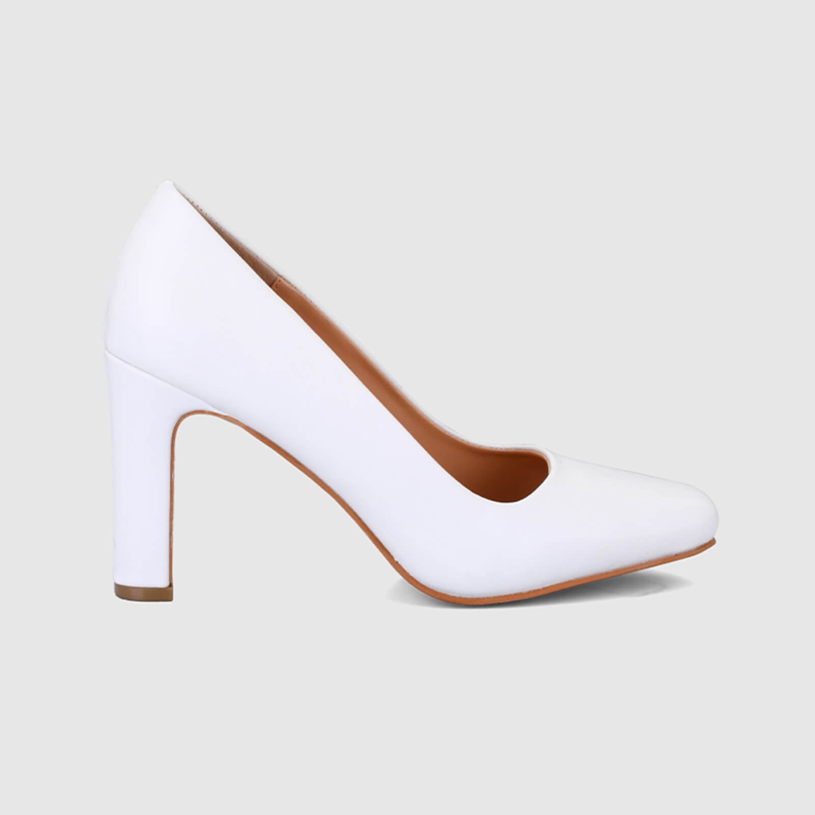 Chunky Block Heel Working Pumps