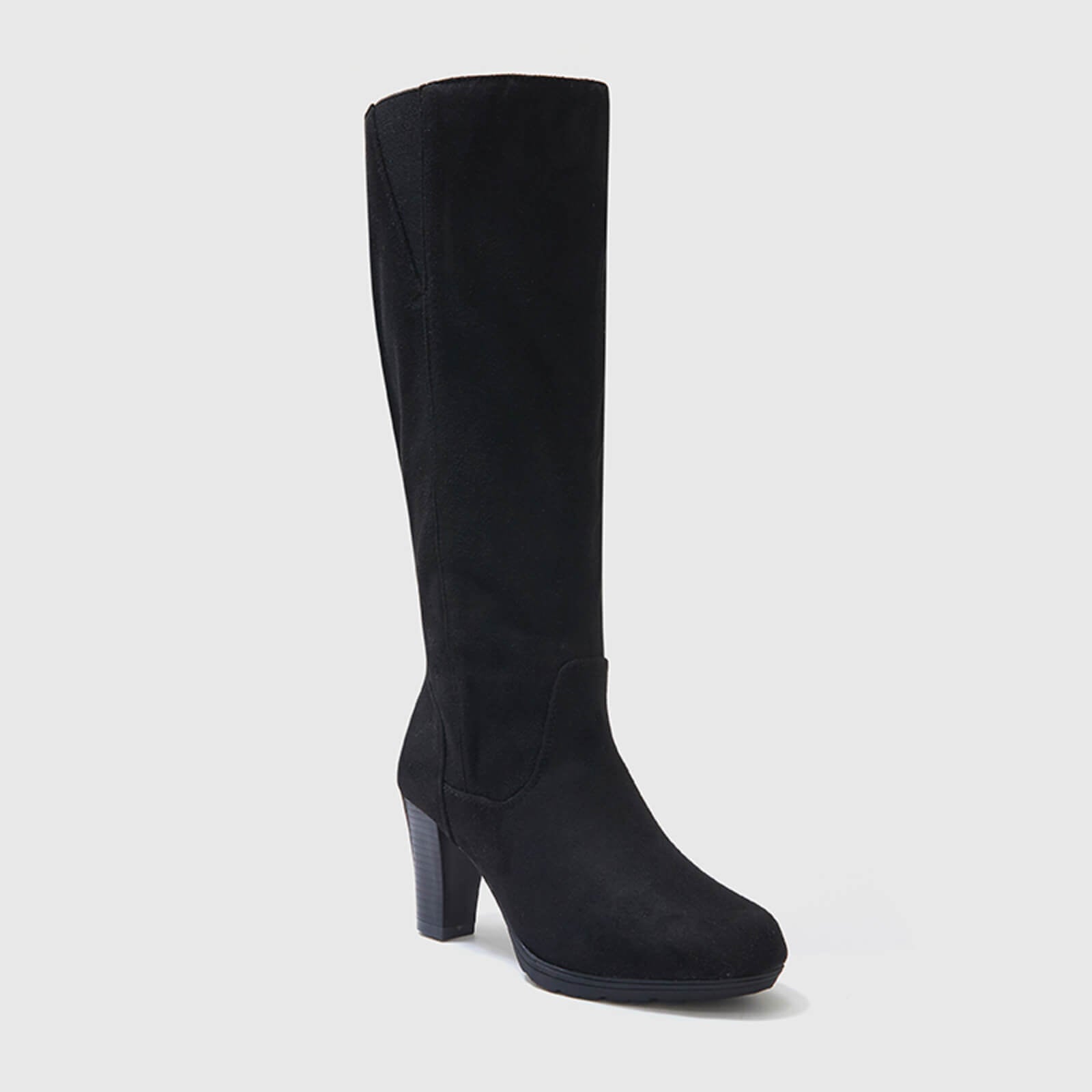 Botas hasta la rodilla con cremallera lateral