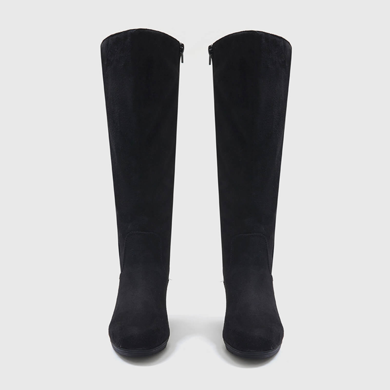 Botas hasta la rodilla con cremallera lateral