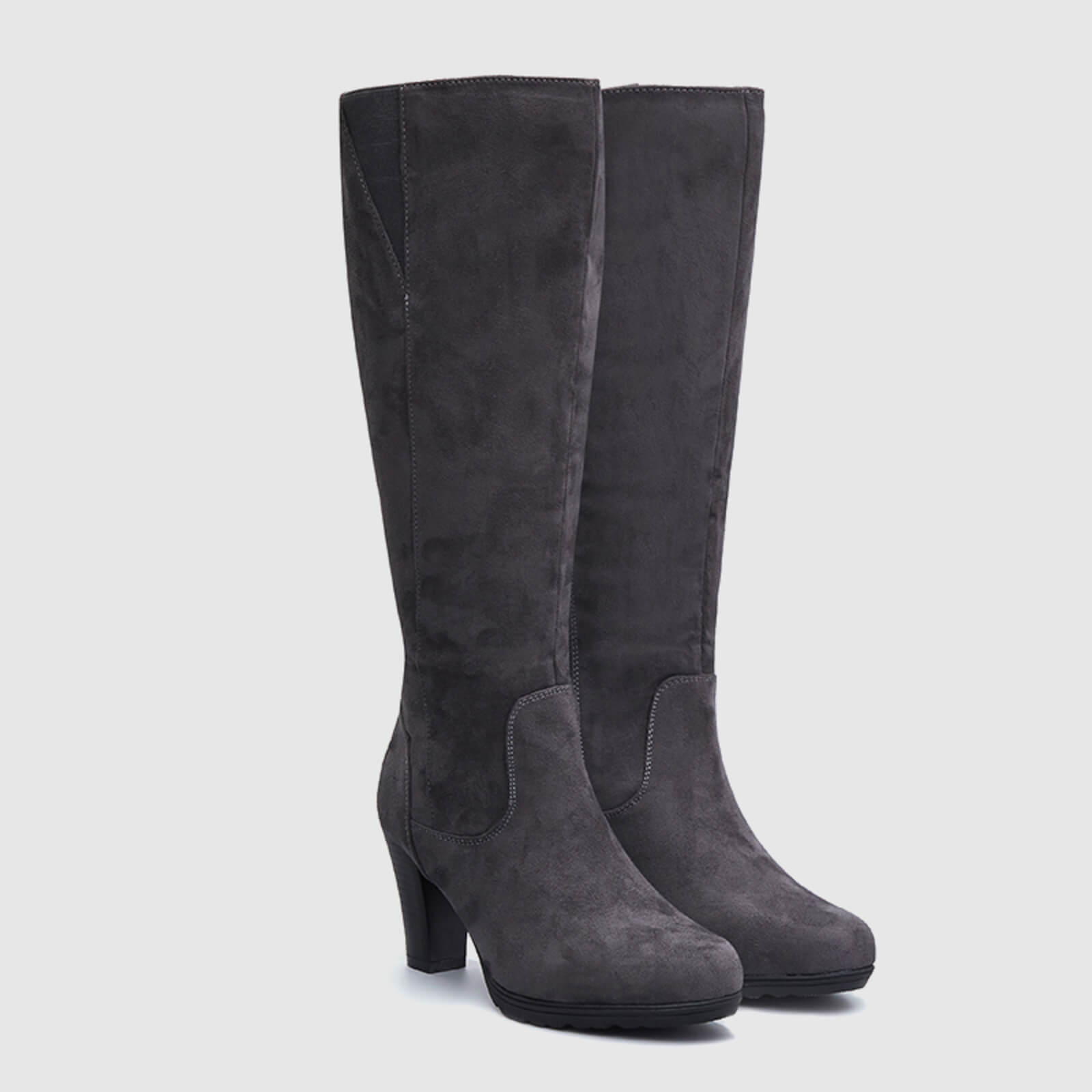 Knee High Boots With Side Zipper