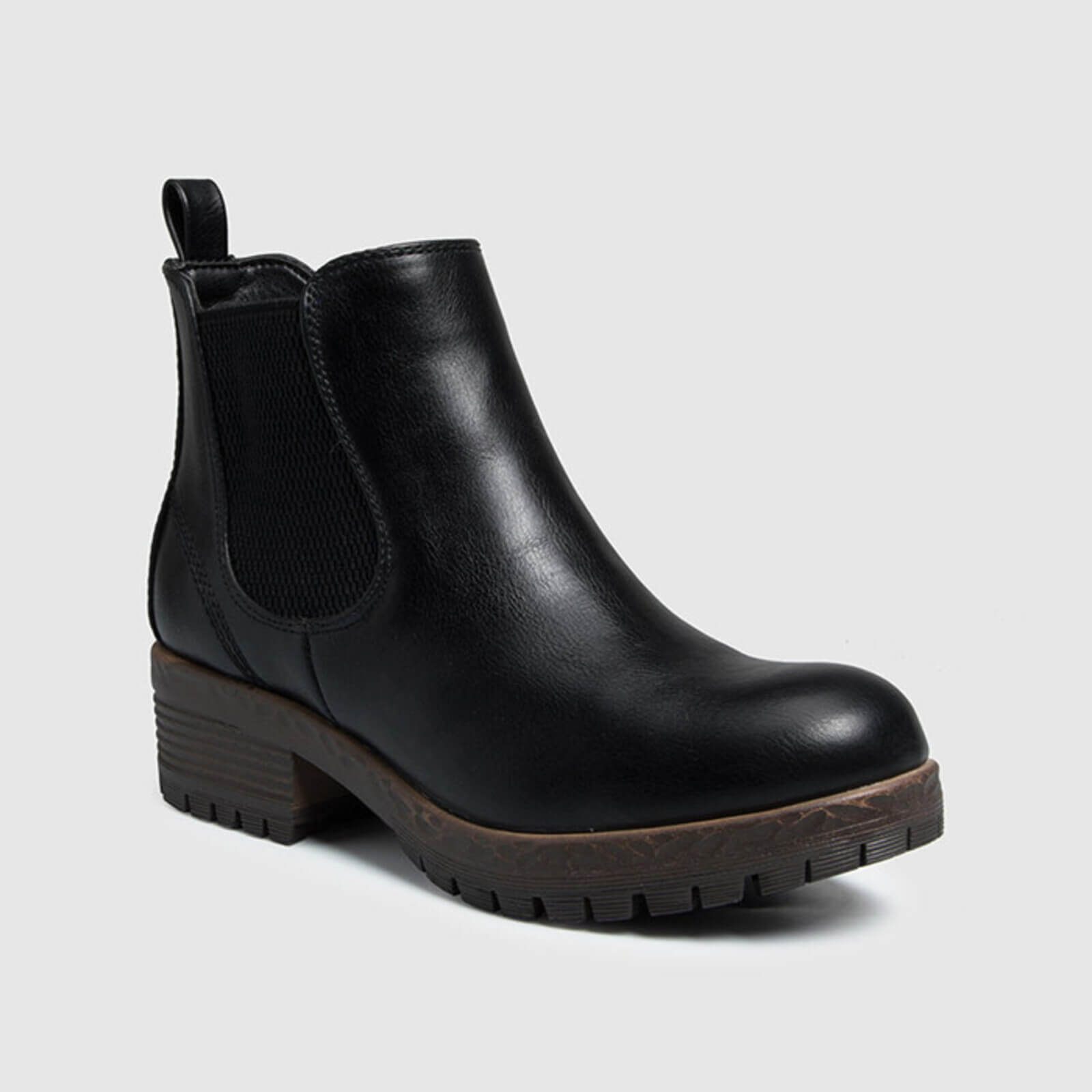 Botines Chelsea de tacón bajo estilo vintage 